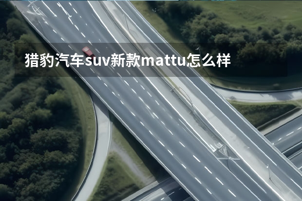 猎豹汽车suv新款mattu怎么样