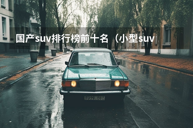 国产suv排行榜前十名（小型suv车型销量排名前十名）