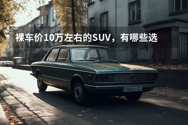 裸车价10万左右的SUV，有哪些选择？