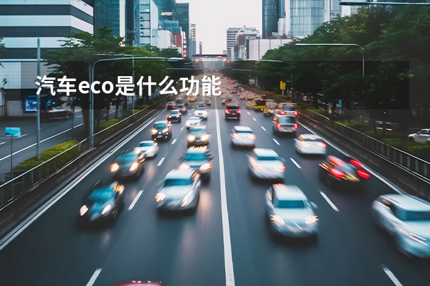 汽车eco是什么功能