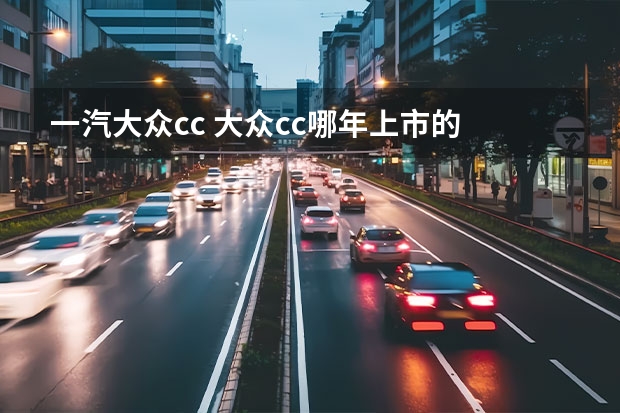 一汽大众cc 大众cc哪年上市的