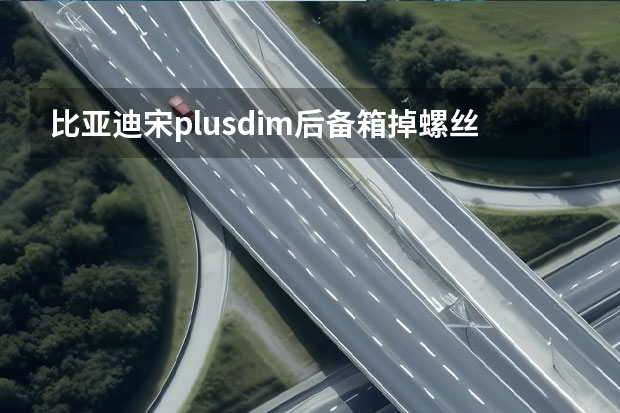 比亚迪宋plusdim后备箱掉螺丝正常吗