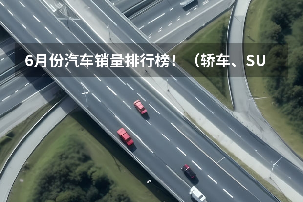 6月份汽车销量排行榜！（轿车、SUV、MPV）（理想销量突破3万，彩电、冰箱真的很受欢迎？）