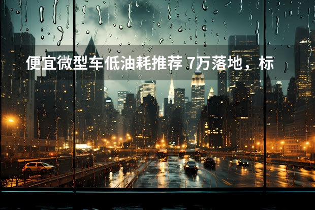 便宜微型车低油耗推荐 7万落地，标配6AT，油耗6L，人生第一台车就看这些！