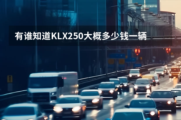 有谁知道KLX250大概多少钱一辆？