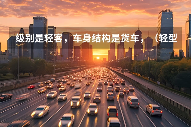 级别是轻客，车身结构是货车，（轻型微型封闭货车通行证办理）