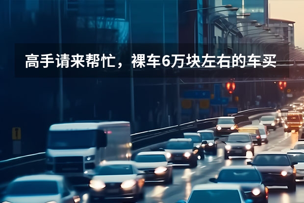 高手请来帮忙，裸车6万块左右的车买什么好？