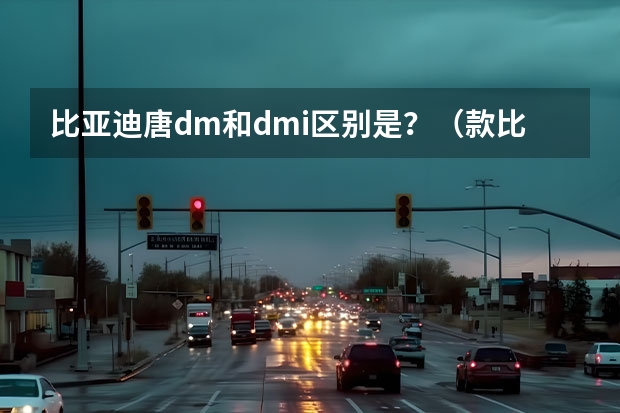 比亚迪唐dm和dmi区别是？（款比亚迪唐DM，跑得过120万的保时捷？看看动力配置就知道了）