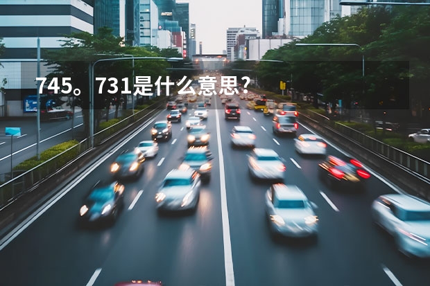 745。731是什么意思?