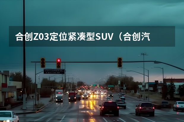 合创Z03定位紧凑型SUV（合创汽车z03通病）