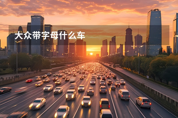 大众带字母什么车