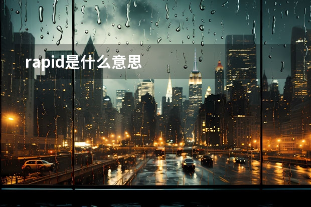 rapid是什么意思